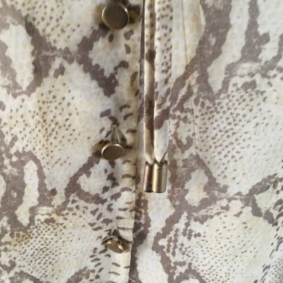 H&M Sheer Snake Skin Print Blouse - Picture 7 of 8